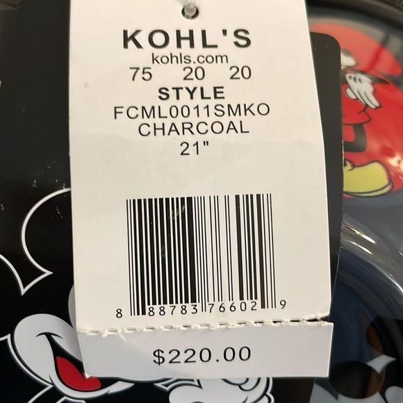 Disney by Ful Mickey Mouse hard side spinner carryon luggage, 21”, charcoal - Picture 8 of 8